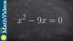 Solving a quadratic equation by factoring GCF Instructional Video