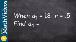 Learn to write the explicit formula for the geometric sequence Instructional Video