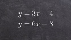 Solve system of equations by graphing with a fraction at intersection Instructional Video