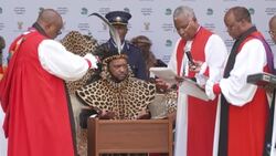 CLEAN : S.Africa crowns new Zulu king at mega party News Clip