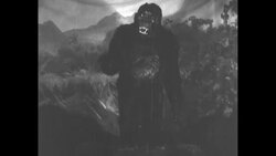Mechanical gorilla moves and roars and bares its sharp pointed teeth News Clip