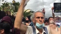 CLEAN : Protesters rally in front of Algiers Court for the release of Khaled Drareni News Clip