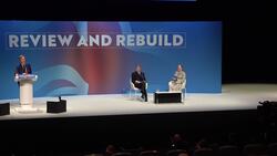 Sir Jacob Rees-Mogg holds free speech debate at Conservative Party conference News Clip