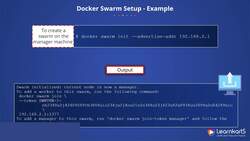 Docker Certified Associate Certification Training Course - Docker Swarm Setup Instructional Video