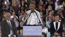 Obama rallying in Vegas with Dems in tight races News Clip
