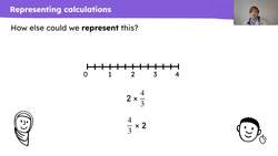 Represent and multiply an improper fraction by a whole number. Instructional Video
