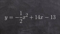 Learning how to graph and determine characteristics of a quadratic using vertex formula Instructional Video