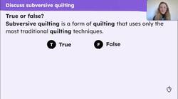 The subversive power of quilting Instructional Video