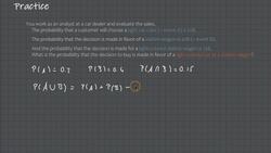 Statistics & Mathematics for Data Science and Data Analytics - Detailed Solution: Rule of Addition Instructional Video