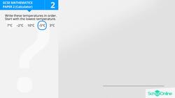 GCSE Secondary Maths Age 13-17 - Number: Ordering Temperature - Explained Instructional Video