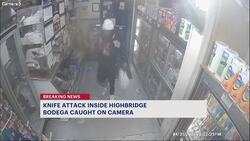 Caught on camera: Man pulls knife on bodega employees in Highbridge News Clip