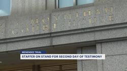 Menendez bribery trial: Senate staffer on stand for 2nd day of testimony News Clip