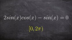 Find the solutions to a trigonometric equation by factoring Instructional Video