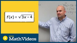 Find the inverse of the square root function by adding a constraint Instructional Video