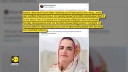 Nobel Peace Prize 2025: Baloch rights activist nominated for this year's Peace Prize News Clip