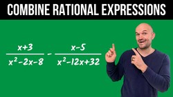 3 Hard Rational Expressions to Add or Subtract Instructional Video