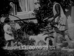 Belgium Family Life 1920s 11 Stock Footage