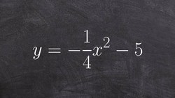 Graphing a quadratic function in vertex form with multiple transformations Instructional Video