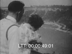 Niagara Falls and boat trip. Stock Footage