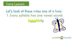 Counting Vowel Sounds to Recognize Syllables Instructional Video