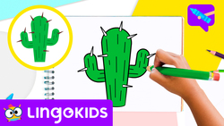 How to draw a Cactus Instructional Video