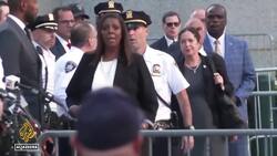 Former US President Donald Trump appears in court for fraud trial News Clip