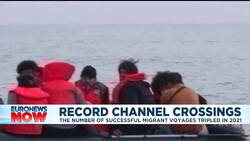English Channel migrant crossings treble to a record 28,000 News Clip