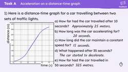 Non-linear distance-time graphs Instructional Video