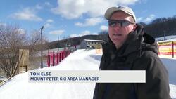 Ski resort staff: Snowy forecasts attract new business, even though they make their own snow News Clip