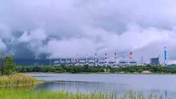 4K Time lapse view power plant Stock Footage