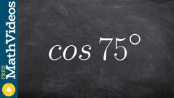 Evaluate the half angle formula for cosine Instructional Video