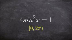 Solving a trigonometric equation by taking the square root of both sides Instructional Video