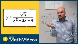 Domain with radical in the numerator Instructional Video