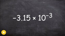 Learn how to write out scientific notation with a negative power Instructional Video