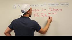 Consecutive Integers Instructional Video