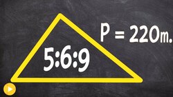 Given the ratio of sides and perimeter of a triangle find the lengths Instructional Video