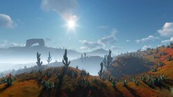 Woman Running in the Desert with Saguaro Cactus against beautiful Sky, 4K Stock Footage