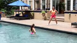 How to Do Water Aerobics Lunges Instructional Video