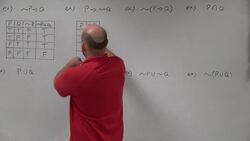 Master Writing the truth table for a given statement Instructional Video