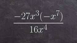 Simplifying a rational expression using the property of exponents Instructional Video