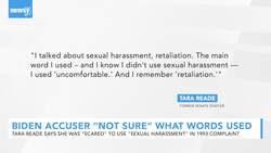 Tara Reade 'Not Sure' What Words She Used In Biden Complaint News Clip