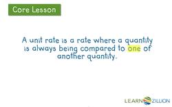 Understanding Unit Rates Using a Double Number Line Instructional Video