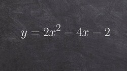 Complete the square to find the vertex of a parabola Instructional Video
