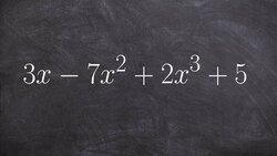 Learn how to reorder a polynomial and determine the degree and leading coefficient Instructional Video