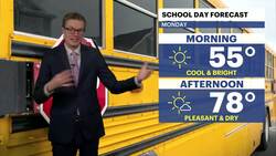 Chilly morning, sunny and warm afternoon Monday in New Jersey News Clip