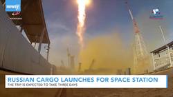 Russian Cargo Ship Launches For International Space Station News Clip