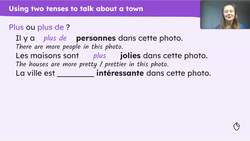 La vie en ville : extended writing and speaking, photo description Instructional Video