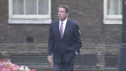Dan Marino arriving at 10 Downing Street News Clip