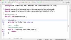 Master Microservices with Spring Boot and Spring Cloud - Step 08 – Implementing GET Methods for User Resource Instructional Video