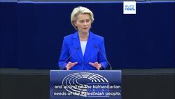 Ursula von der Leyen defends trip to Israel and says civilians must be protected from 'fury of war' News Clip